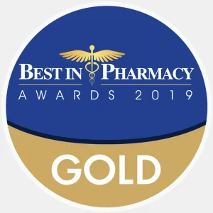 awards Best in Pharmacy gold