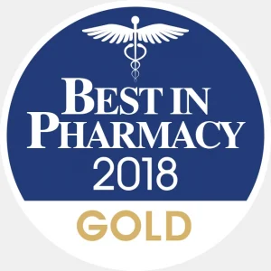 awards best in pharmacy gold  podia packaging
